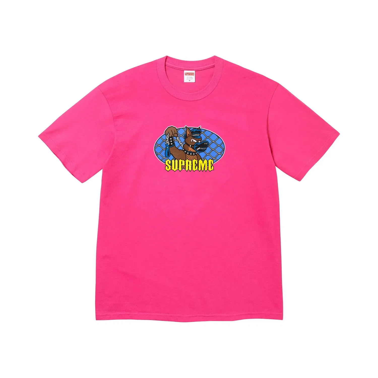 Футболка Supreme Leash Tee цвета фуксии, розовый