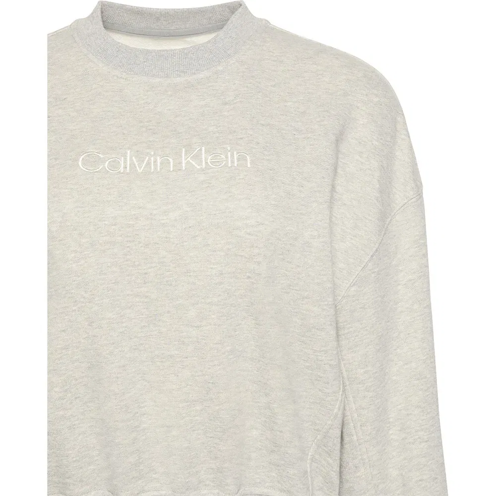 Пижамная футболка с длинным рукавом Calvin Klein, серый — фото 3