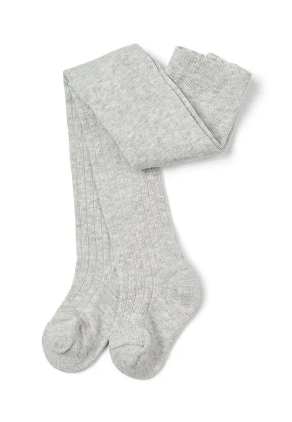 Комплект из 3 колготок, мальвовая фактура, 3Pack unisex, Tinyone, Moonbeam Light Grey Melange, Dress Blue, синий/светло-серый — фото 2