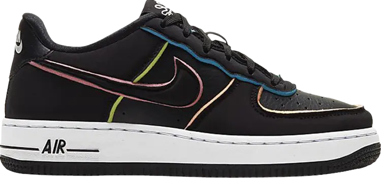 Кроссовки Nike Air Force 1 LV8 GS 'Outline', черный — фото 2