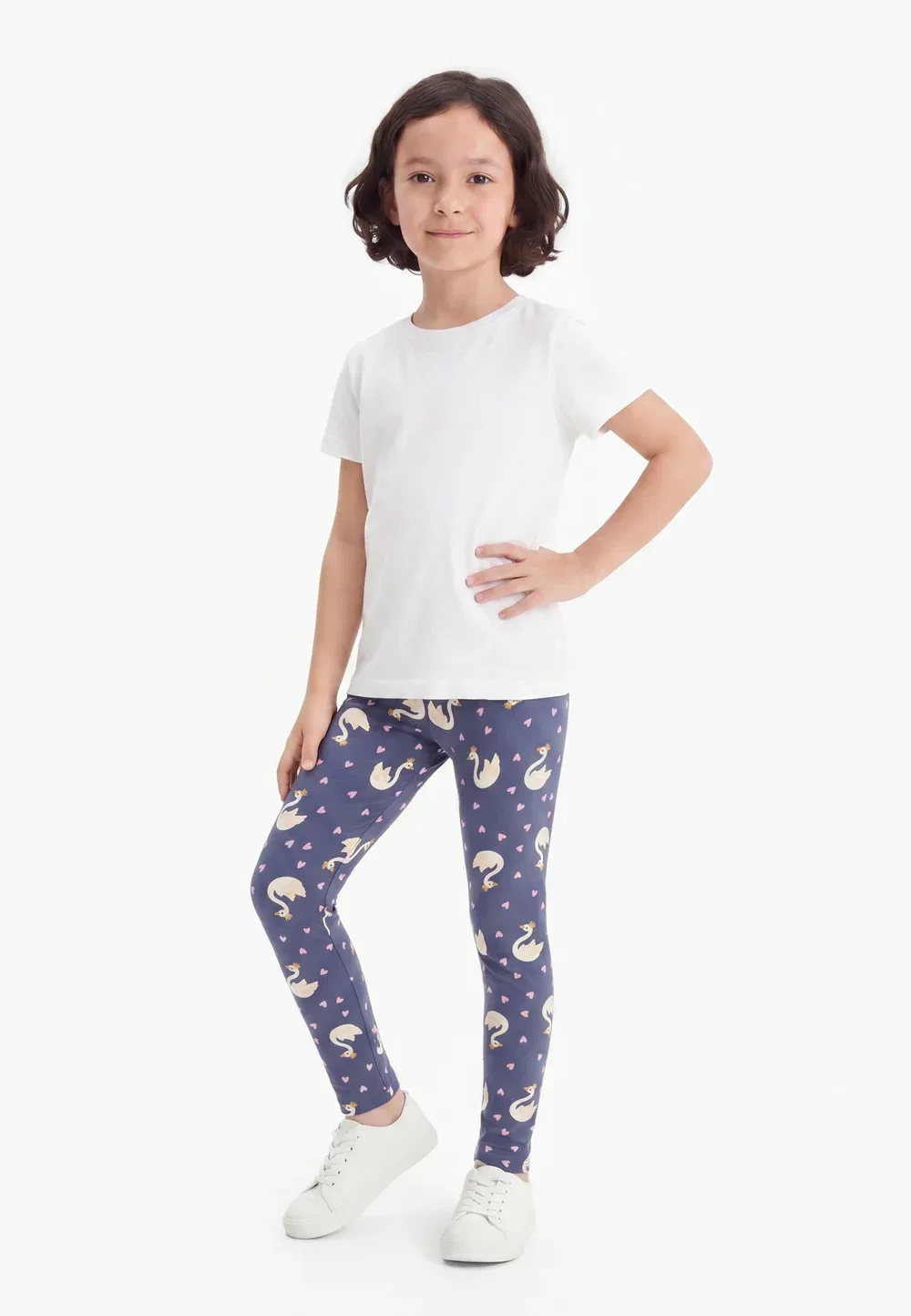 Nmfvivian 2 шт. - леггинсы - брюки Name It, Lilas/Vintage Indigo