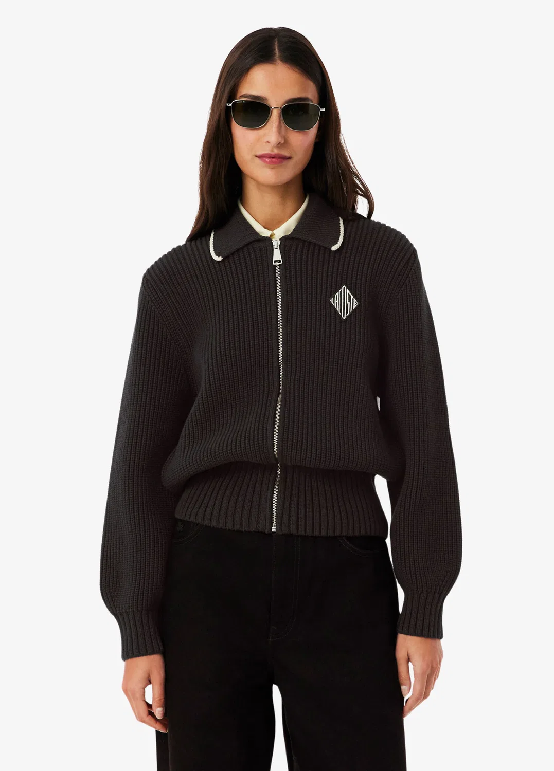 Свитер Lacoste Loose Fit, коричневый — фото 2