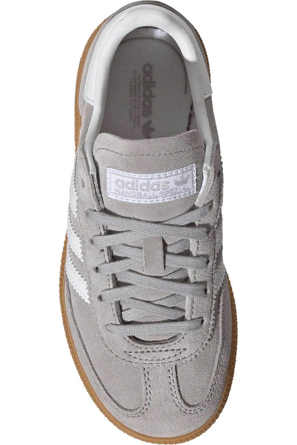 Кроссовки детские для гандбола Handball Spezial adidas, Grey/White/Gum — фото 4