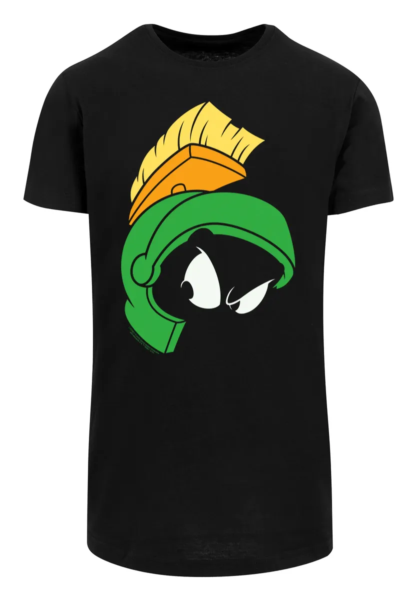 

F4NT4STIC рубашка с короткими рукавами "F4NT4STIC Мужская Marvin The Martian Face с фигурной длинной футболкой", черный