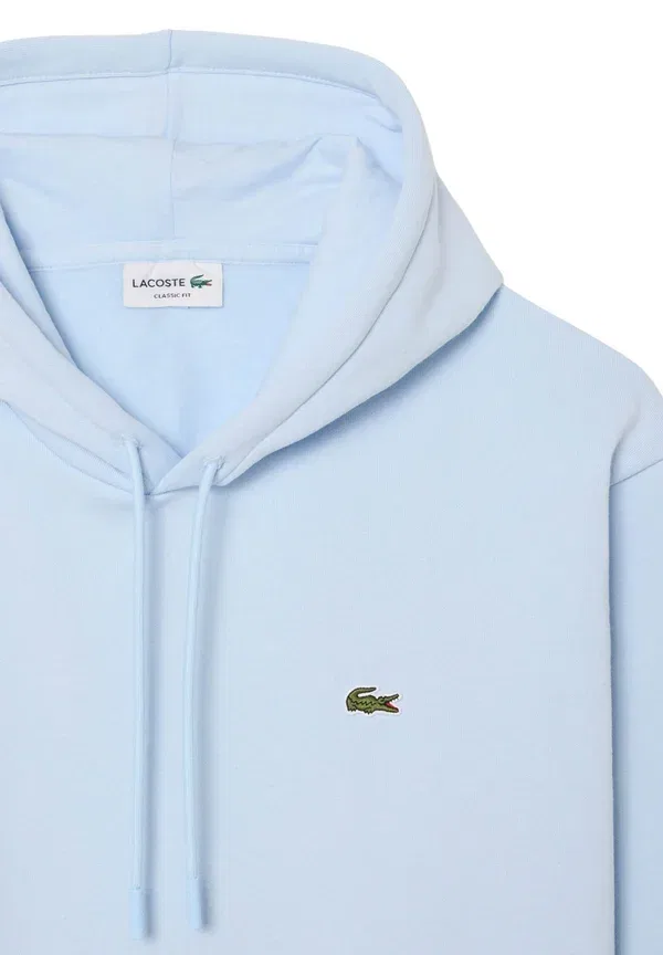 Худи Lacoste Унисекс, Однотонный, Серый — фото 3