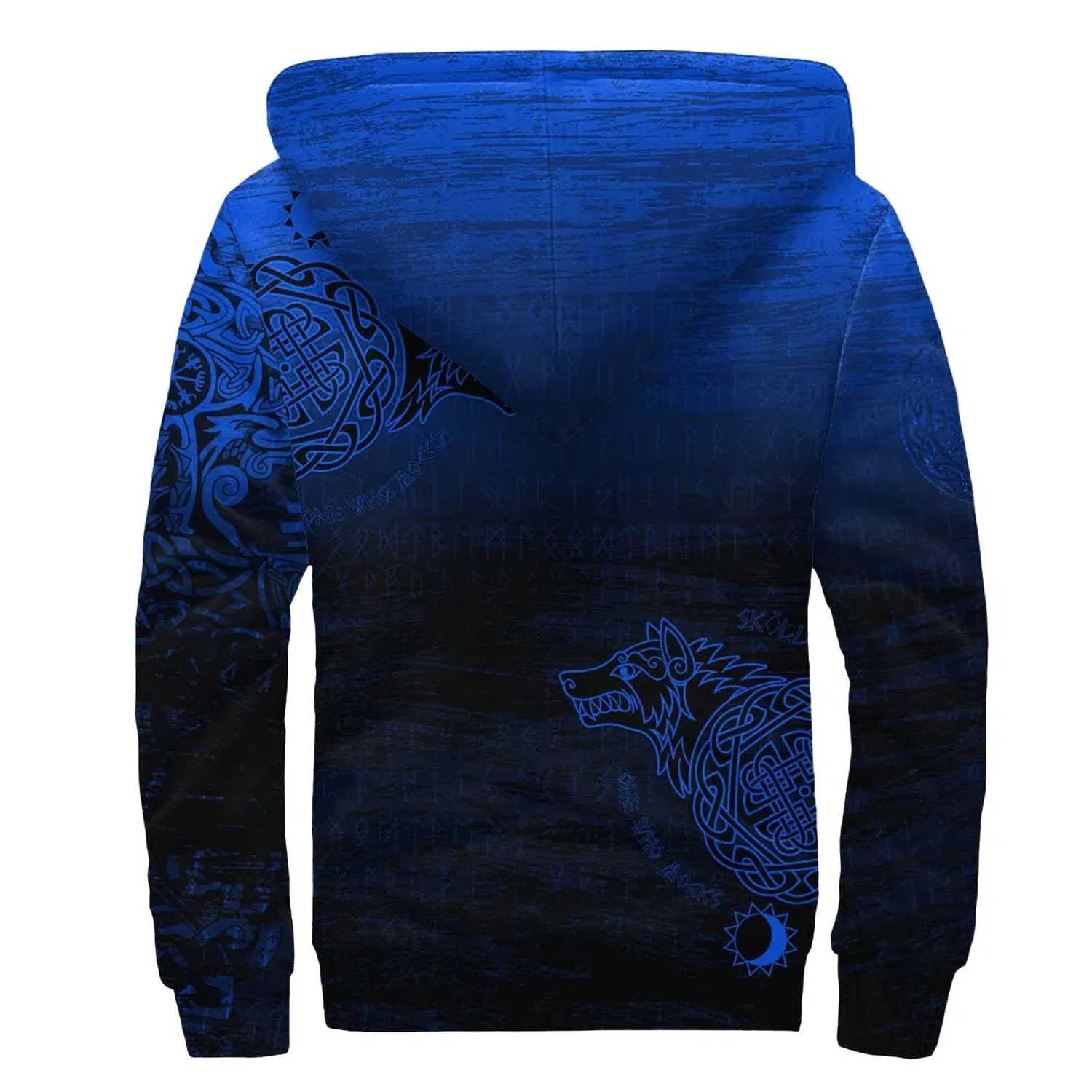 Мужская куртка с флисовой подкладкой Viking Dragon Wolf Fenrir Sport, Blue Fenrir — фото 2