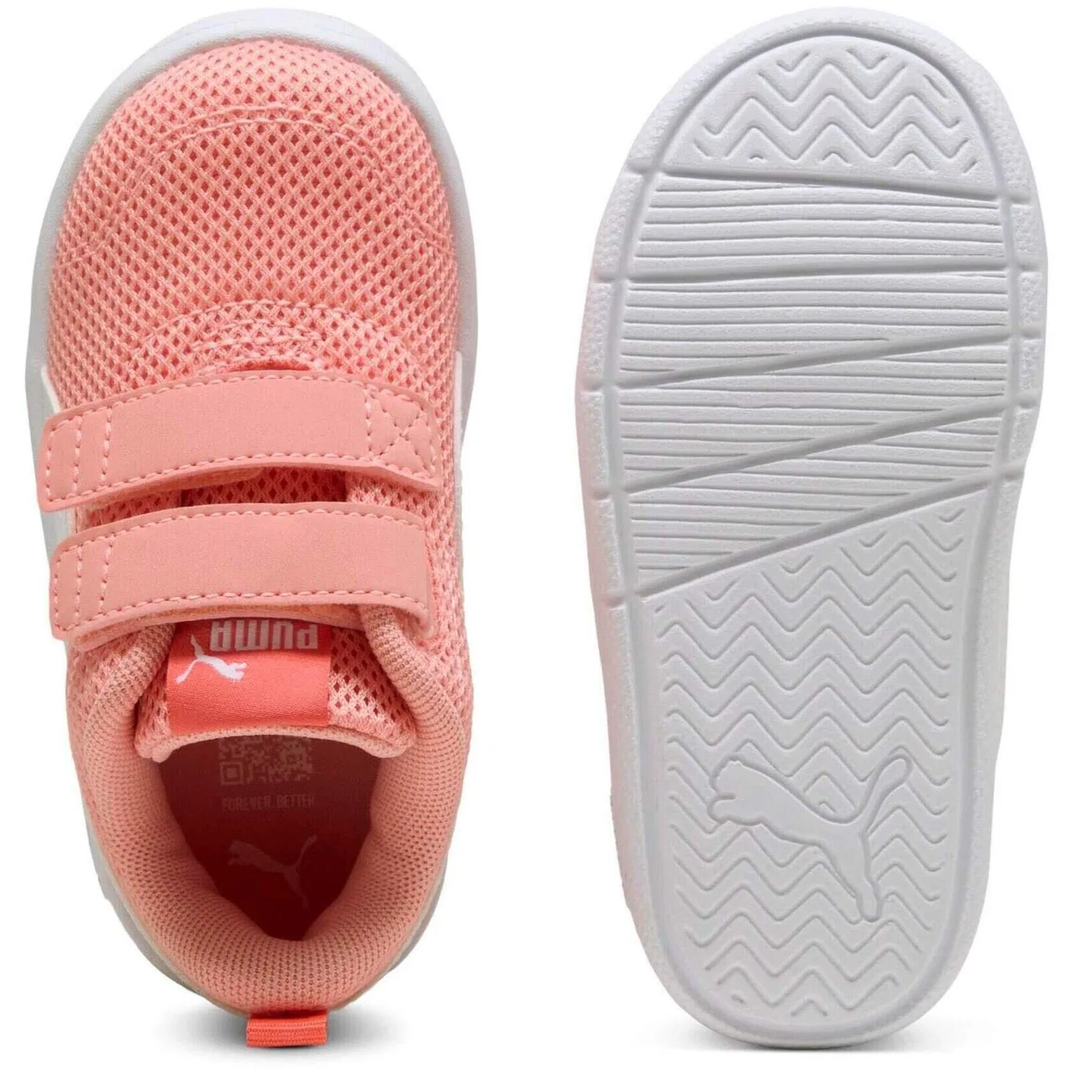 Детские кроссовки с сетчатым верхом Courtflex V3 Mesh Inf Clyde Royal-puma W Puma, Rosa — фото 2
