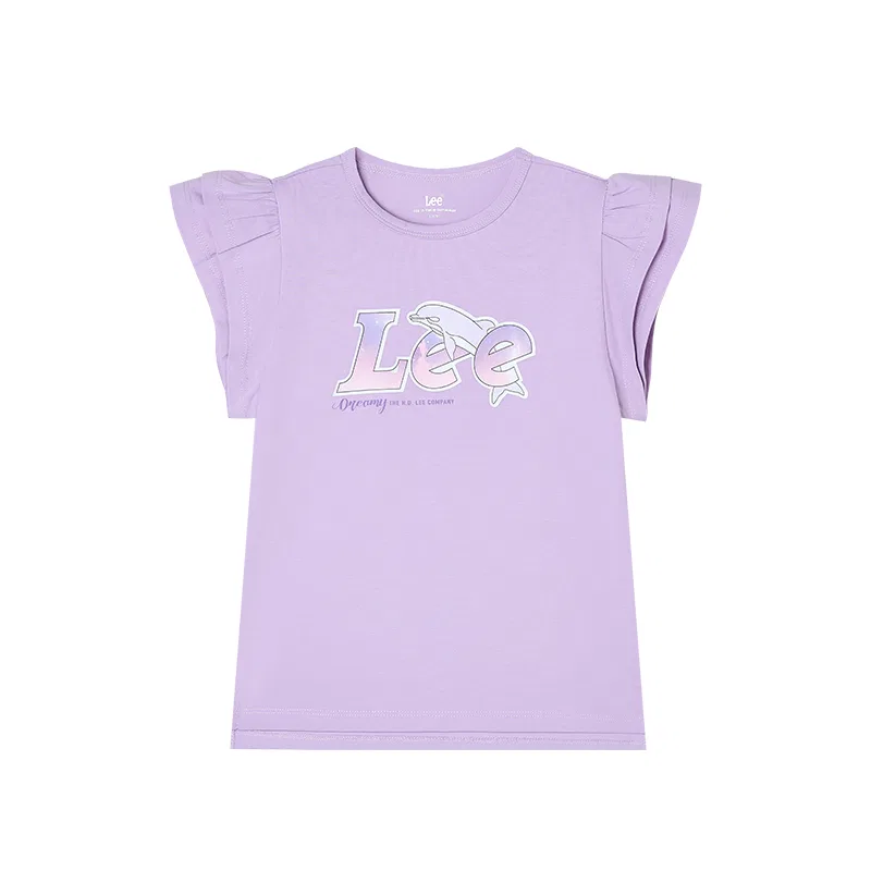 Детская футболка с круглым вырезом Lee, Light Purple