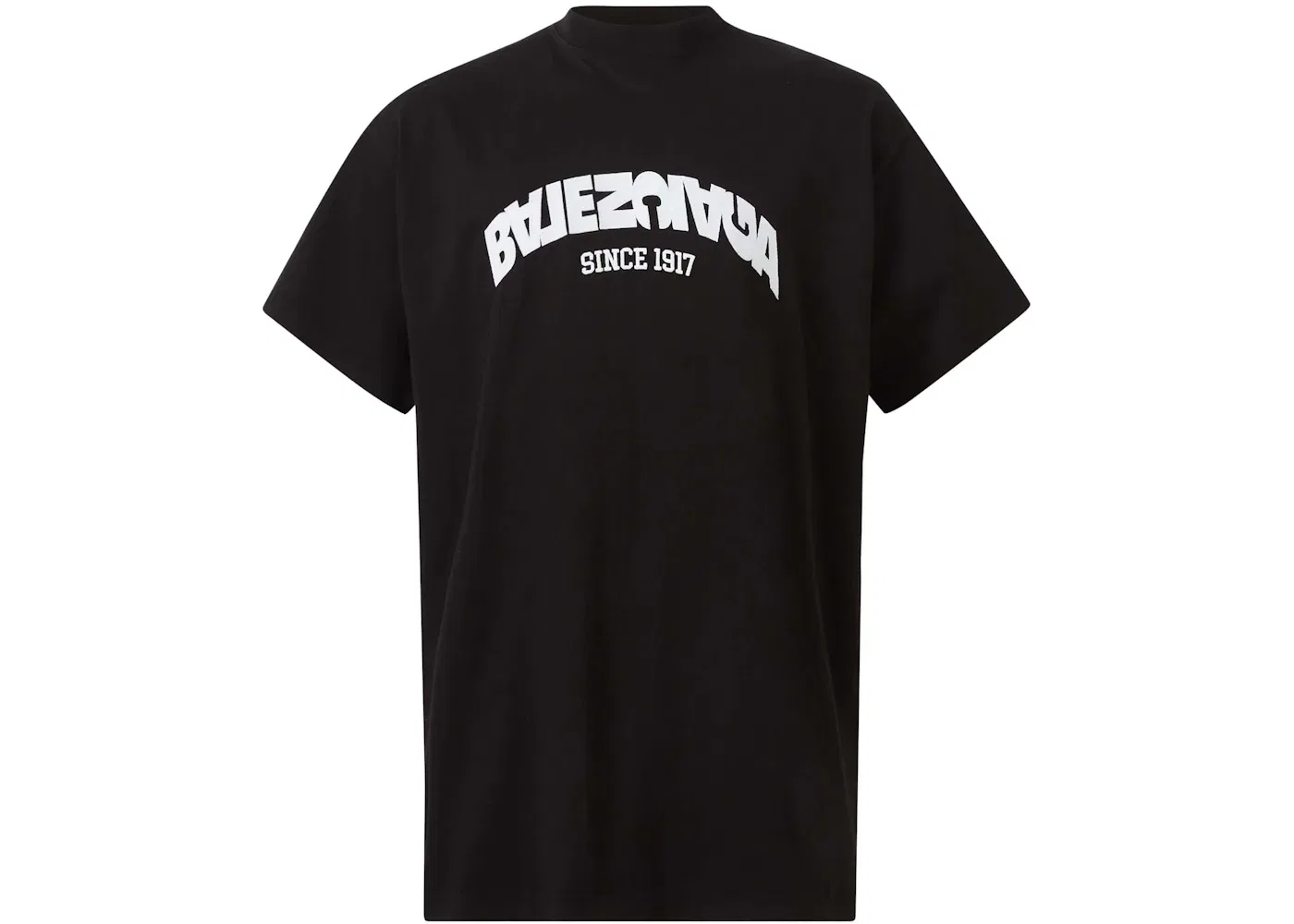 Мужская футболка с принтом Balenciaga Back Flip Oversized Tee, Black