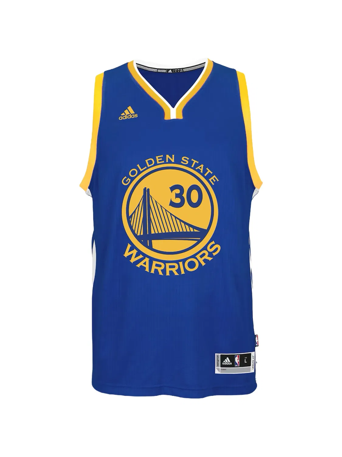 Топ Golden State Warriors без рукавов Adidas, синий