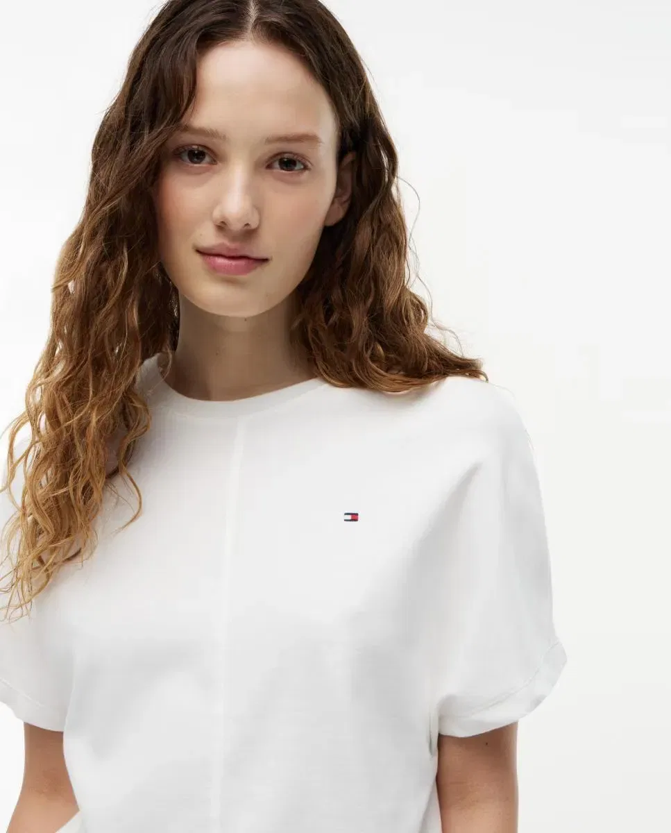 Женская футболка с широким рукавом Tommy Hilfiger, Белый — фото 3