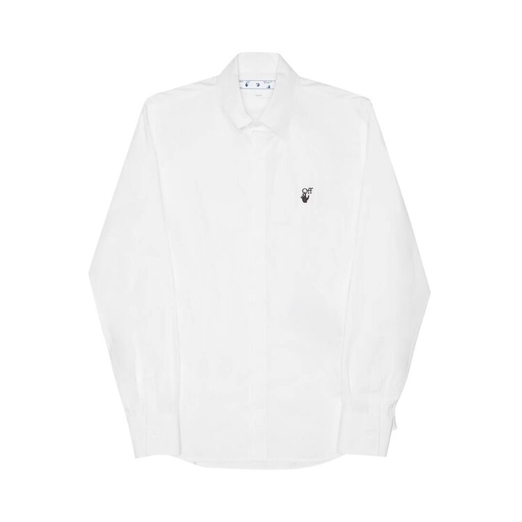 

Рубашка Off-White Hands Off Classic Shirt 'White/Black', белый