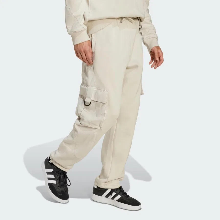 Спортивные брюки карго с принтом Fortnite adidas, Темно-синий/Бежевый — фото 3