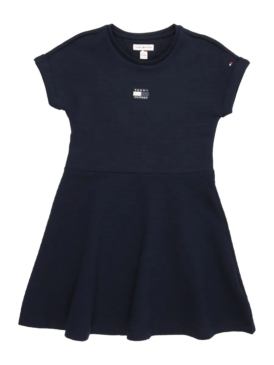 Платье TOMMY HILFIGER 'Tonal Flag Logo Skater' темно-синего цвета