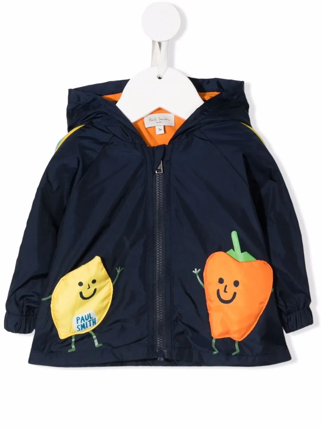 Куртка с капюшоном и фруктовым принтом Paul Smith, синий