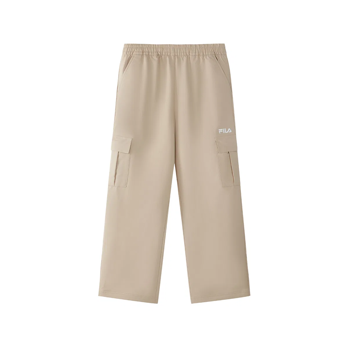 Детские карго-брюки средней посадки с утилитарным стилем FILA KIDS, Light Mango Khaki