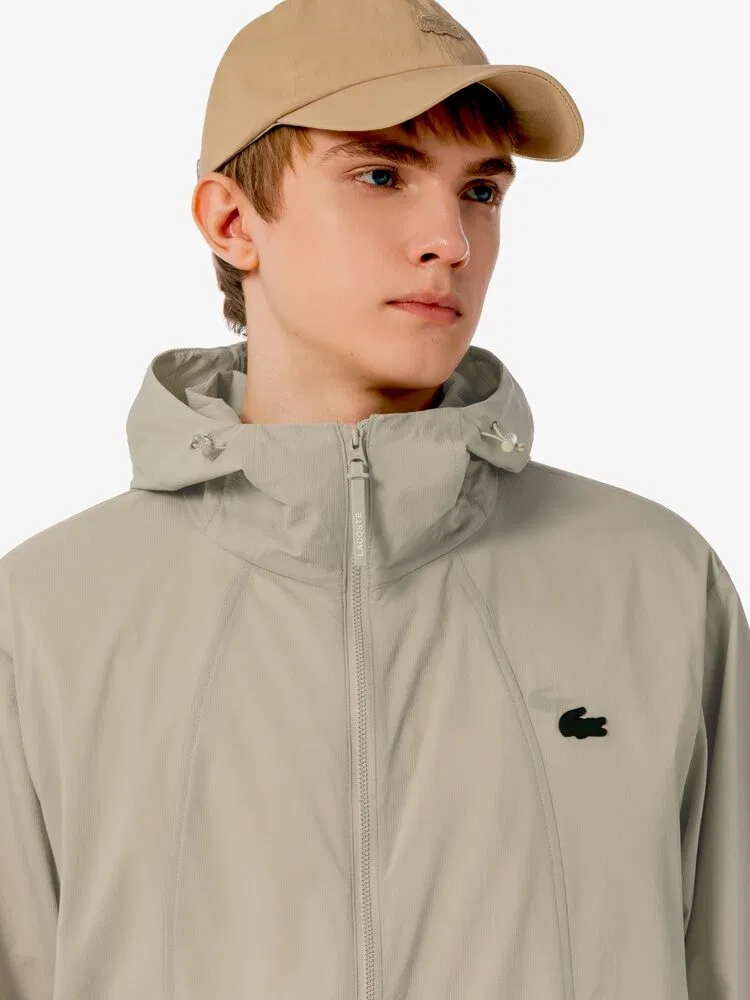 Куртка тренировочная премиум LACOSTE, Beige — фото 2
