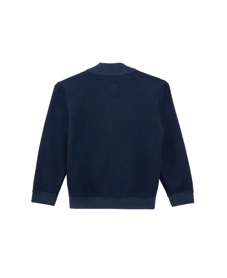 Свитер из флиса с четвертной молнией Boys Quarter Zipper Fleece Flannel Lining Sweater XRAY, Navy/Ink Blue — фото 2