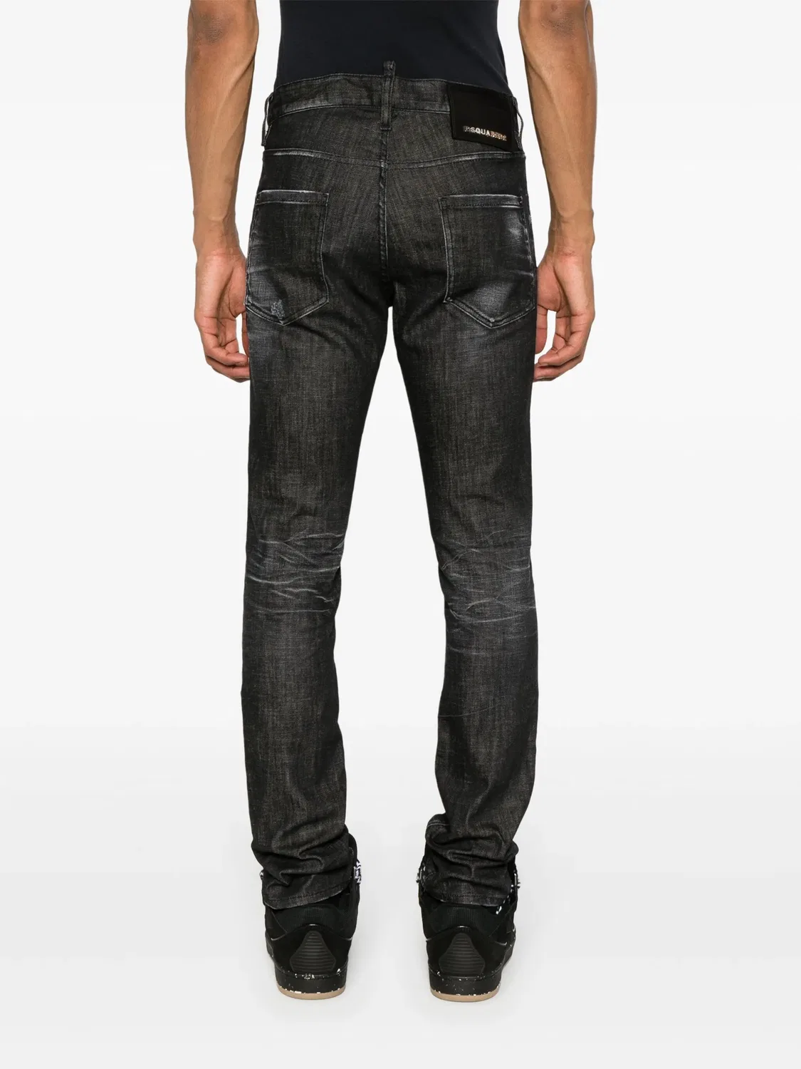 DSQUARED2 Джинсы Slim-Leg черного цвета — фото 2