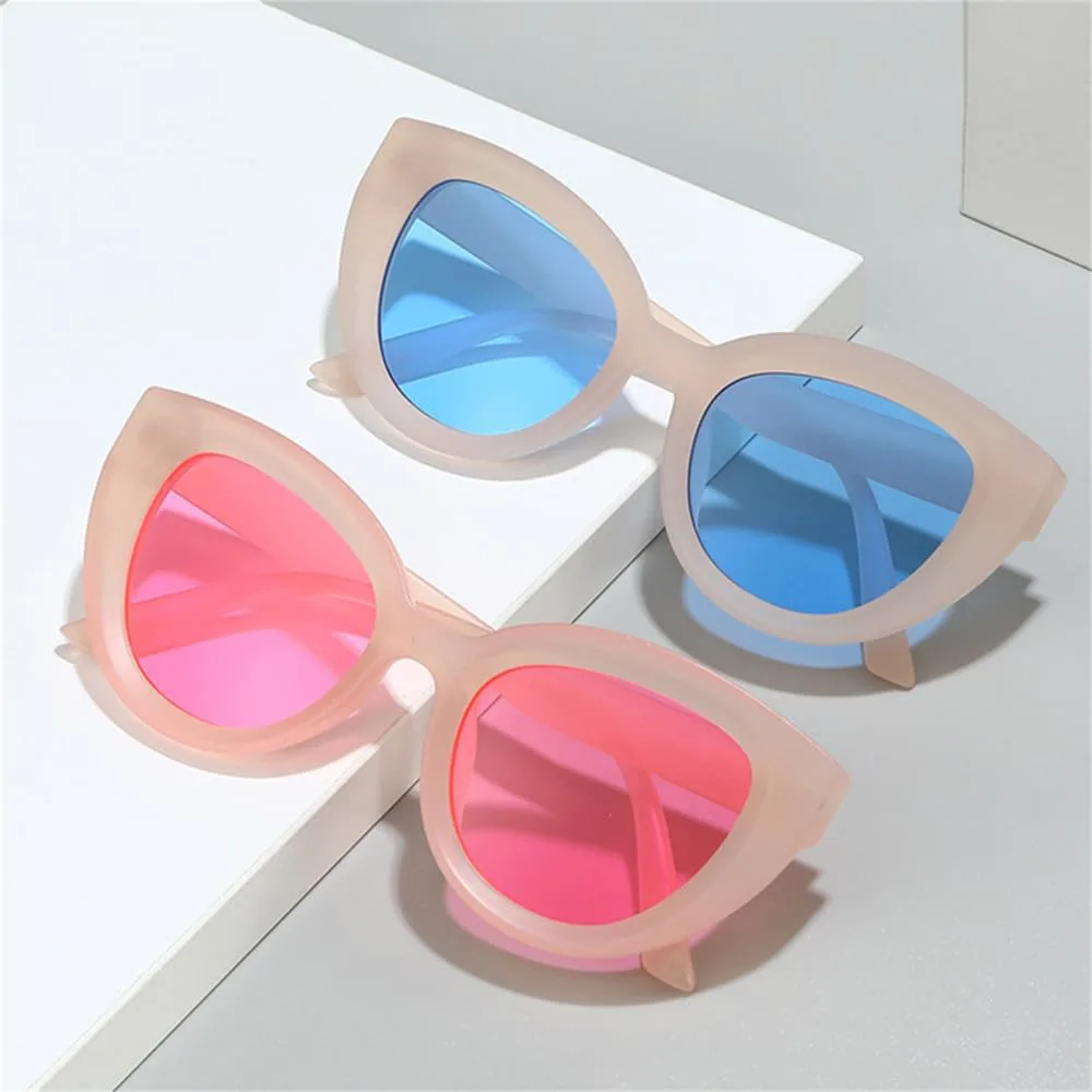 

Большие солнцезащитные очки «кошачий глаз» для женщин, защита от УФ-излучения UV400, ретро-очки для мужчин для активного отдыха на природе HDUBFY, Dark Red Yellow