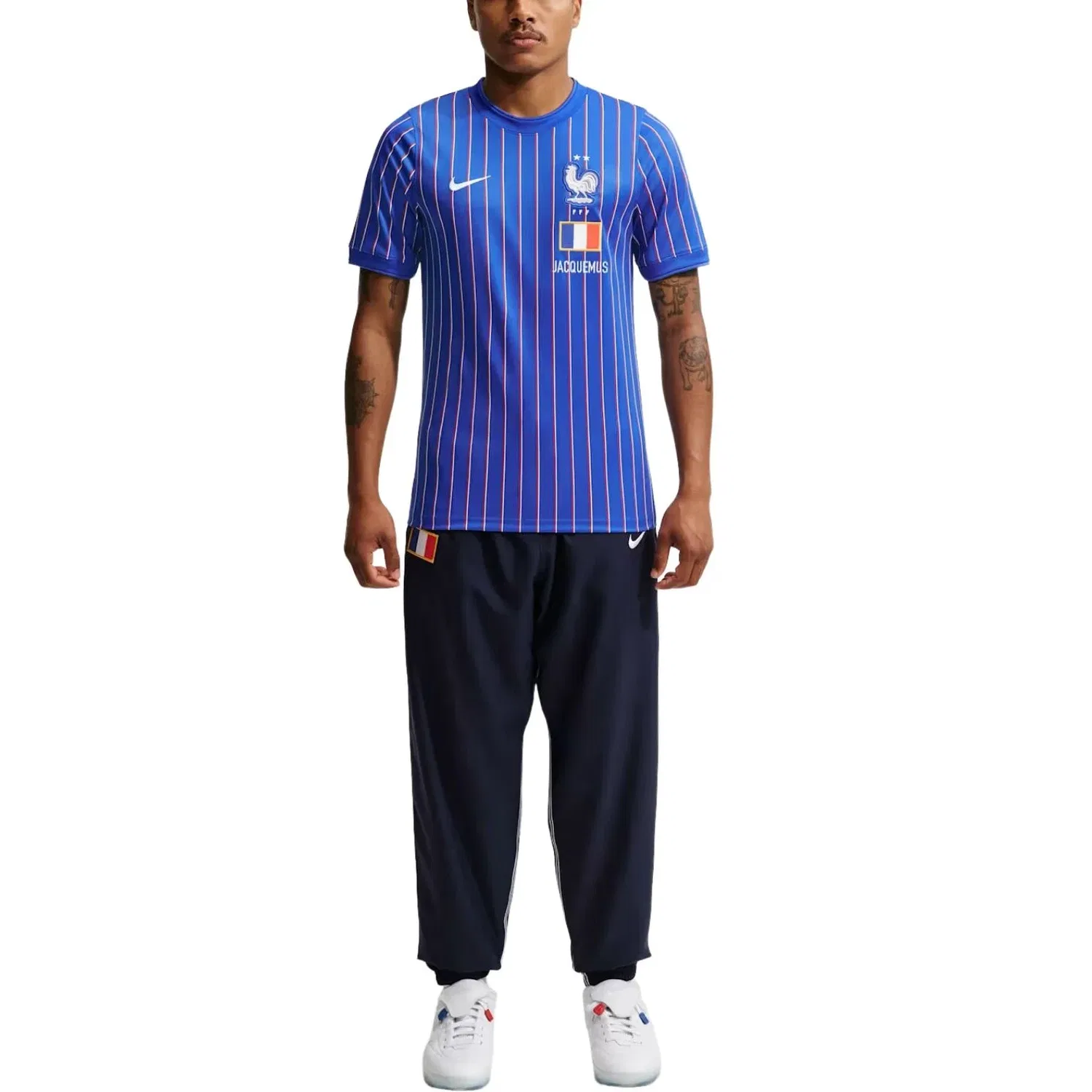 Мужская футболка Nike x France x Jacquemus Cryoshot Dri-FIT, синий — фото 4