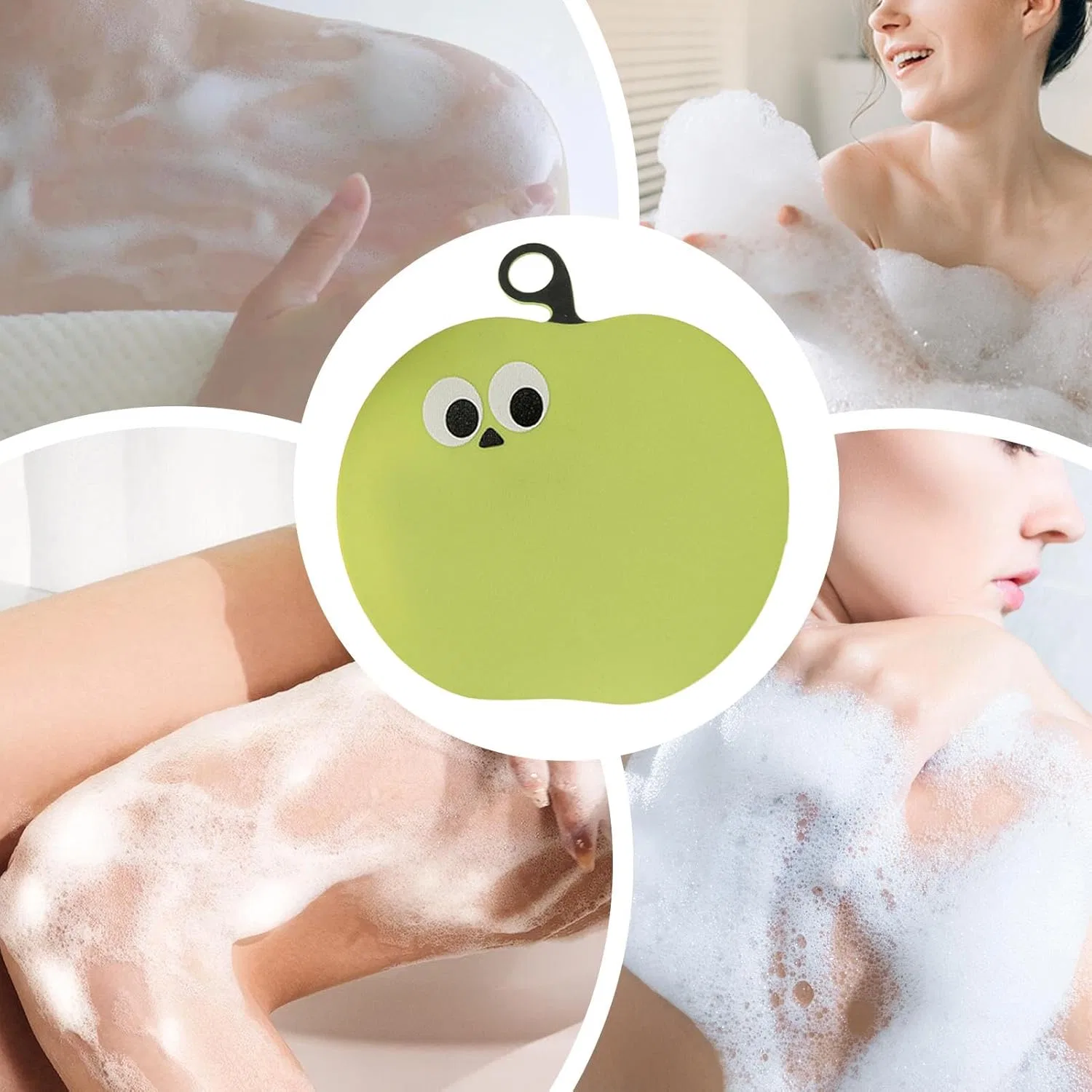 Щетка для душа из силикона, Cartoon, 14x13 см Générique — фото 4