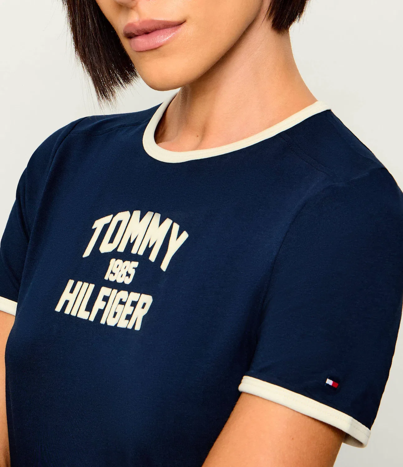 Футболка женская с длинным рукавом Tommy Hilfiger, темно-синий — фото 4