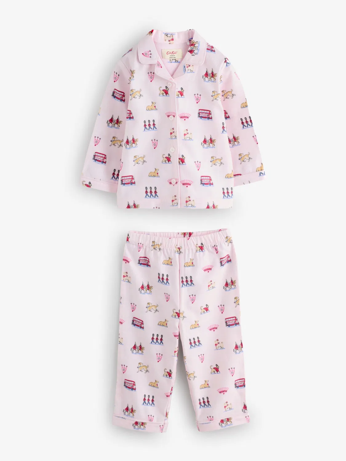 Пижама Cath Kidston на пуговицах Next, розовый — фото 4