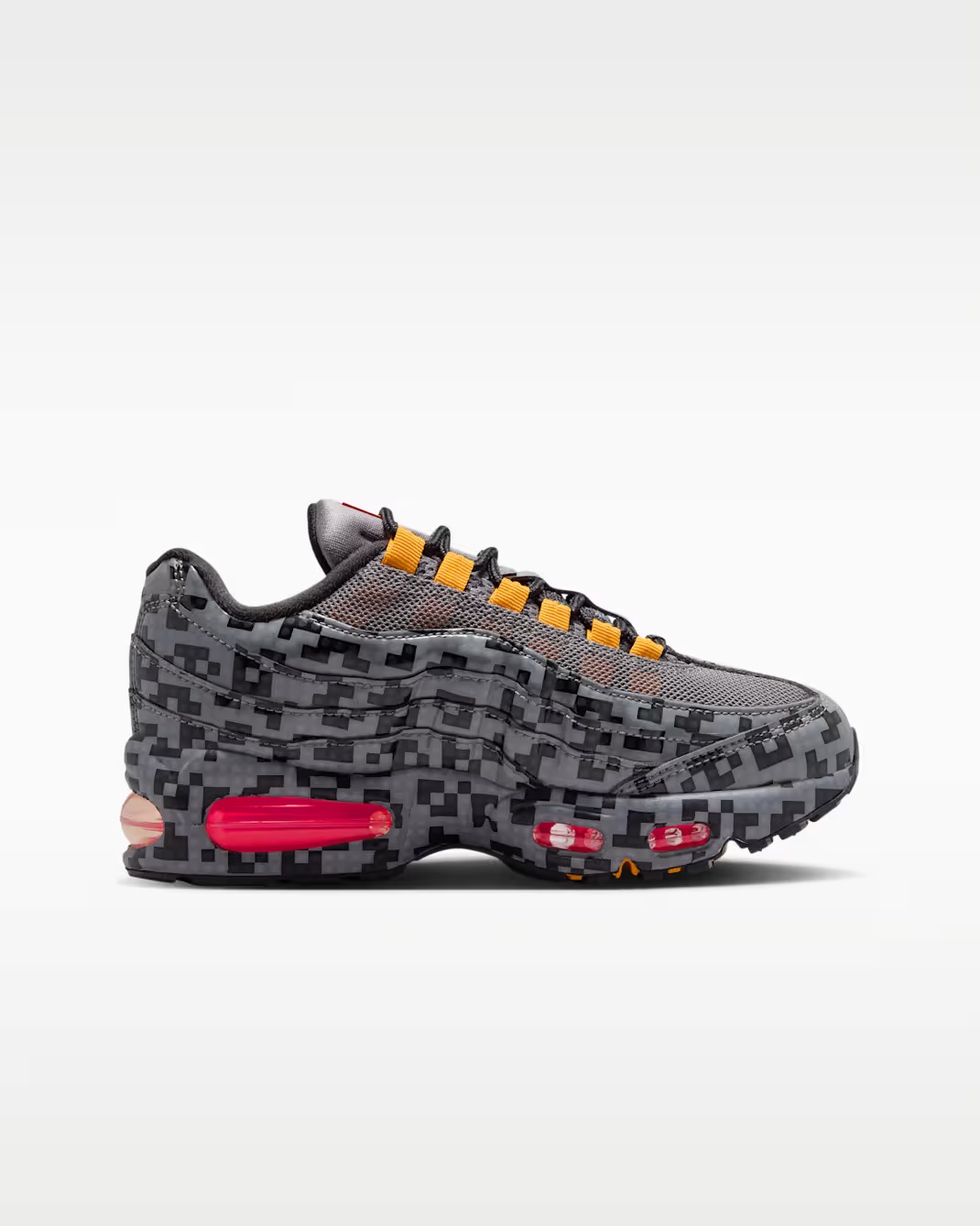 Кроссовки детские Nike Air Max 95 x LEGO Collection, тёмно-серый/чёрный/жёлтый — фото 2