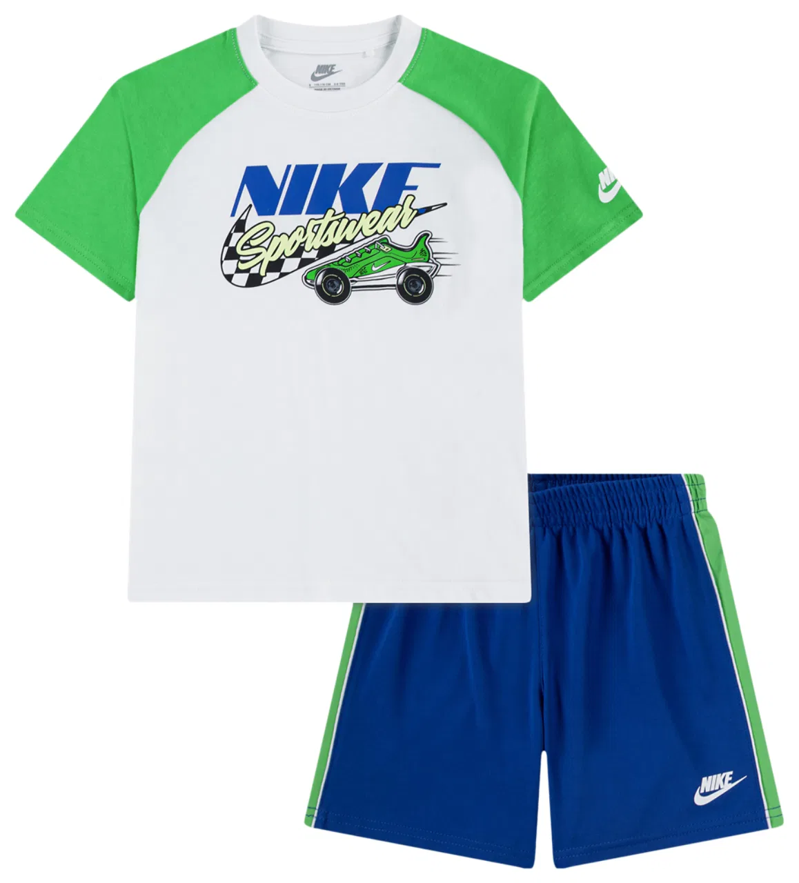 Детский спортивный комплект NSW Victory Lap Set Nike, зеленый/синий