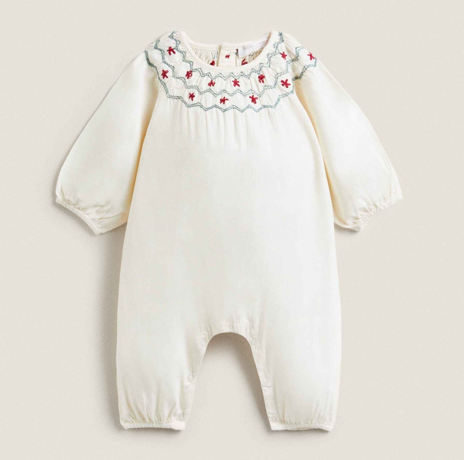

Комбинезон Zara Home Embroidered Christmas Baby, белый