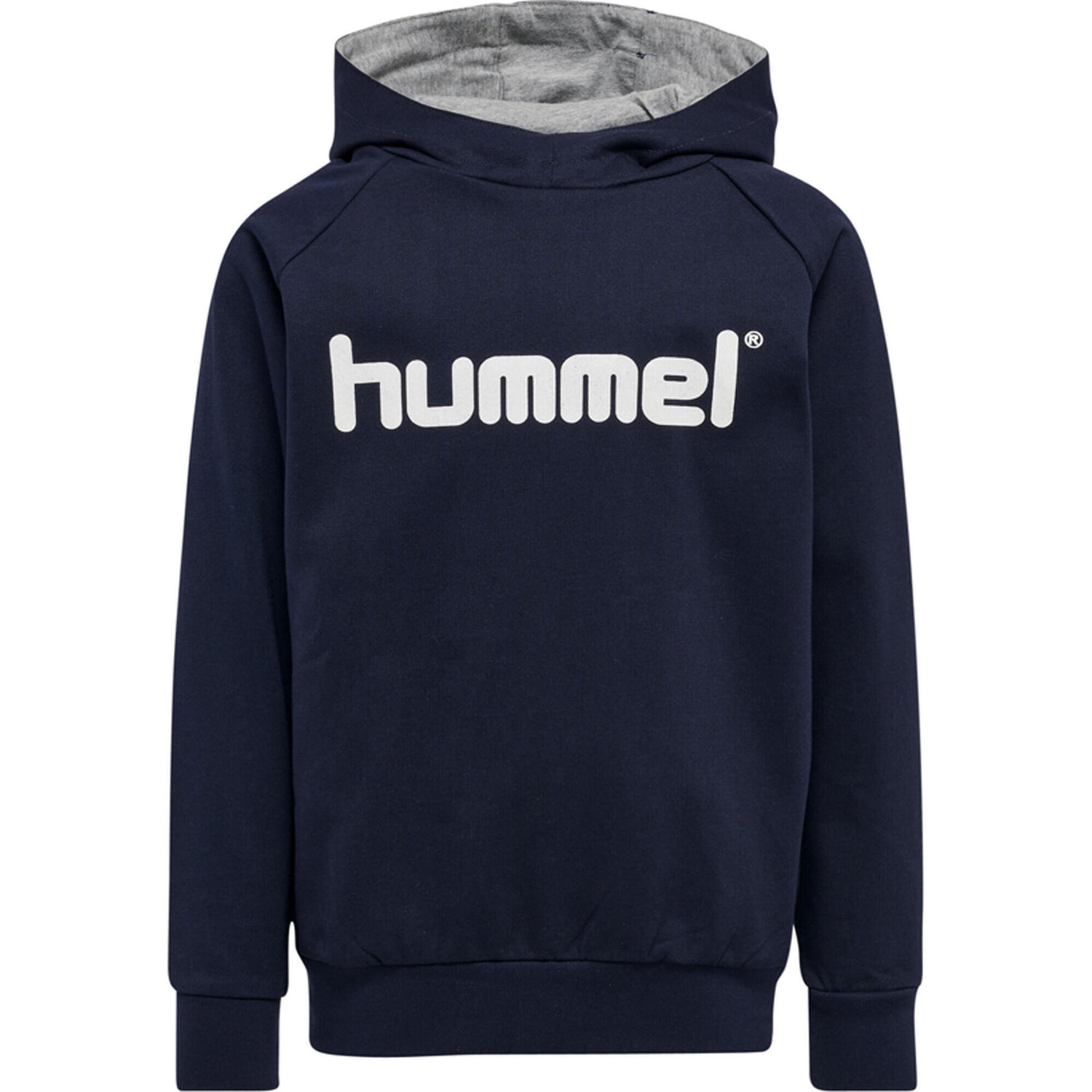 

Hmlgo Kids Cotton Logo Hoodie Хлопковая толстовка с капюшоном унисекс для детей HUMMEL, бирюзовый/темно-синий/темно-синий