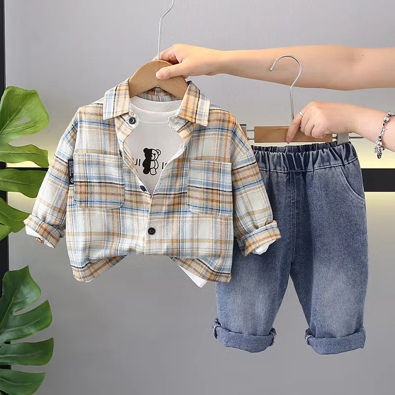 Комплект штанов для мальчика с длинным рукавом 2-5 лет Chicpoint, желтый