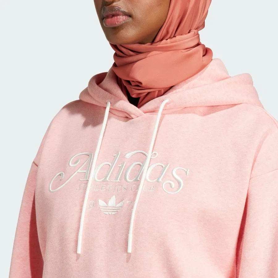 Худи свободного кроя с принтом Originals IY5236 Graphic Loose Hoodie adidas, Розовый — фото 4