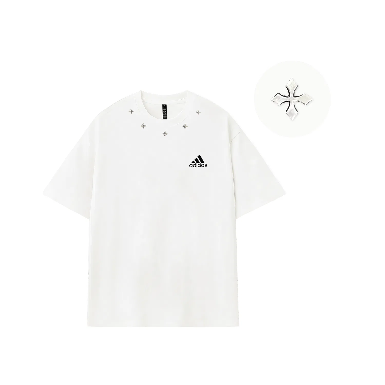 Футболка Unisex White, Adidas, Premium Edition-Black — фото 4