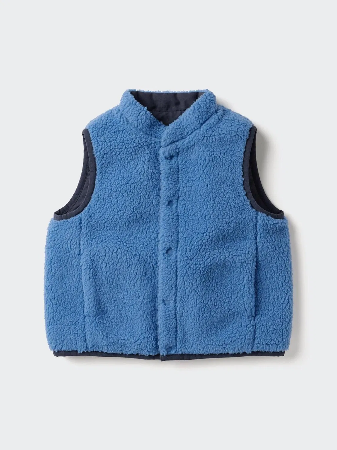 Жилет детский двусторонний из флиса Uniqlo, синий