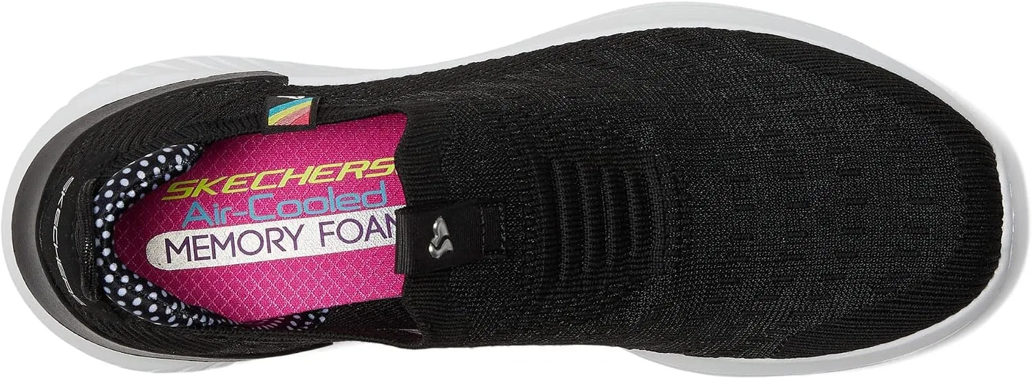 Детские кроссовки для девочек Ultra Flex 3.0 Happy Bright Skechers, Black — фото 2