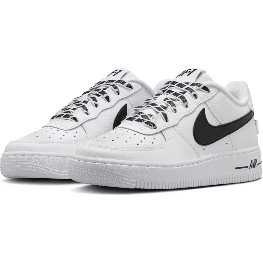 Кроссовки повседневные из натуральной кожи Air Force 1 Low Js Af1 Leather Unisex Sneaker Nike, Белый — фото 3