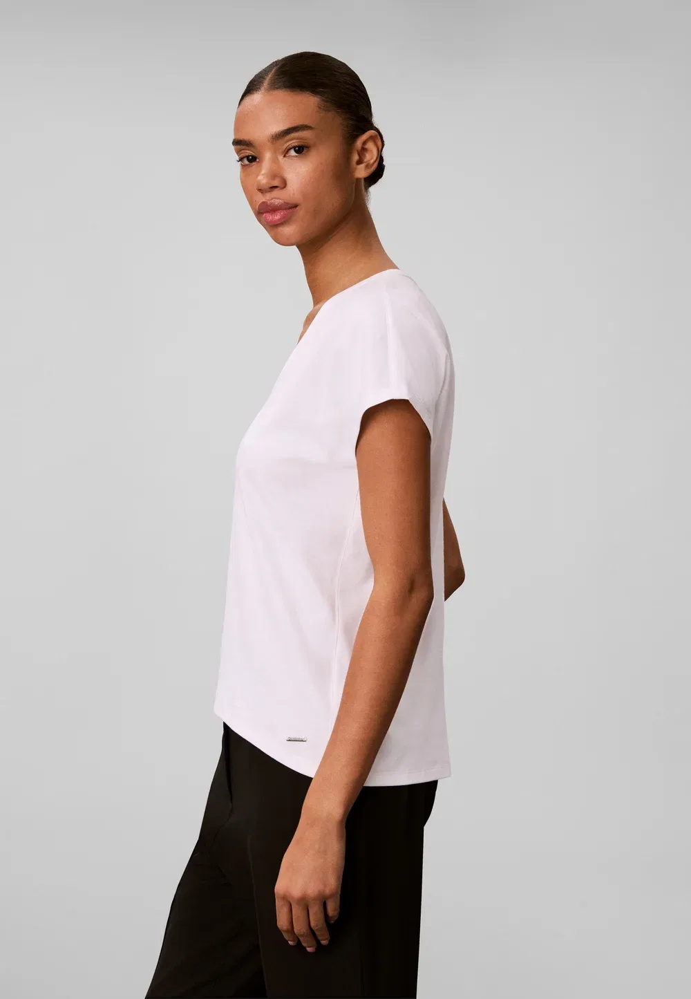 Футболка свободного кроя - базовая футболка Calvin Klein, Bright White — фото 4