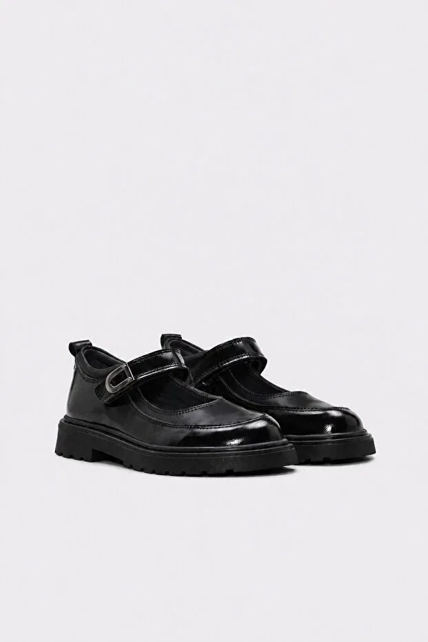 Детские туфли для девочек кожаные Fast Step, Black Patent Leather — фото 4