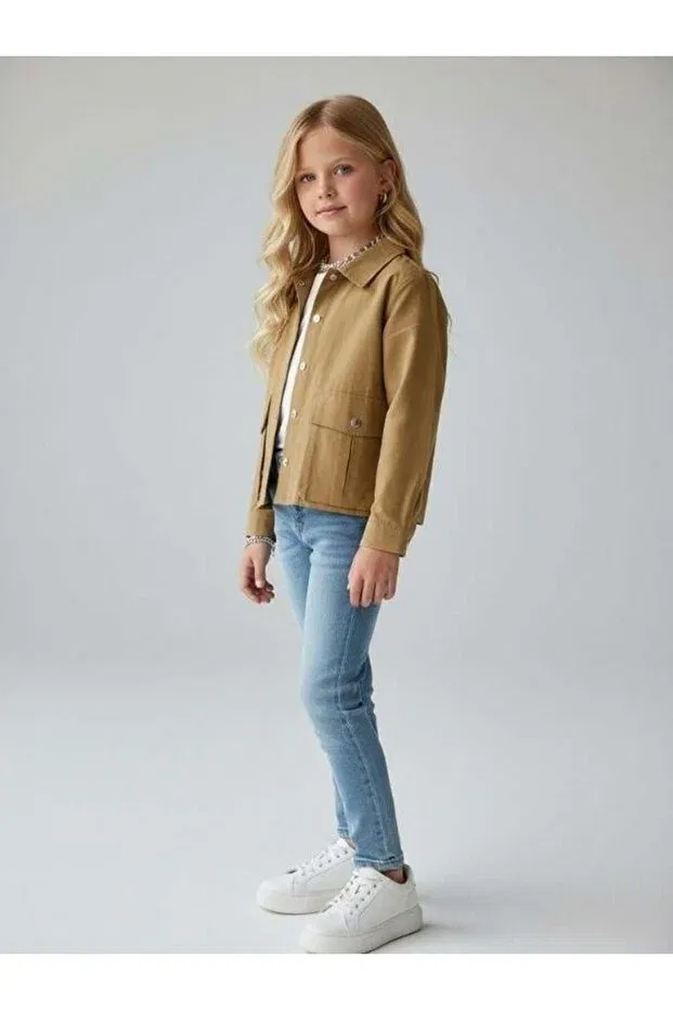 Детская куртка из парашютной ткани с пуговицами Zekids — фото 4