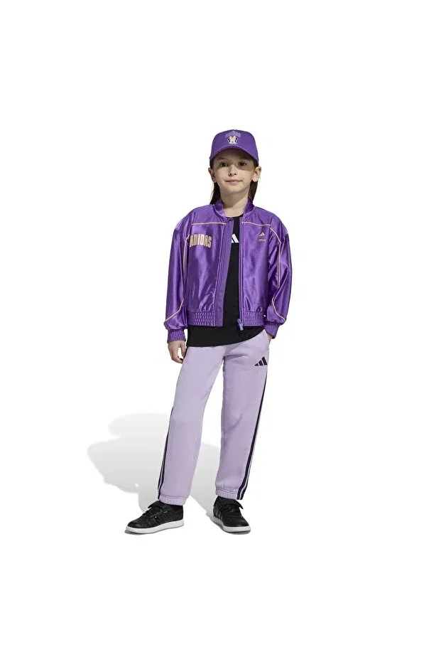 Детское худи с принтом Adidas, Purple — фото 2