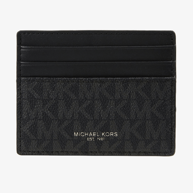 Визитница Michael Kors Tall Card Case Unisex, черный - фото