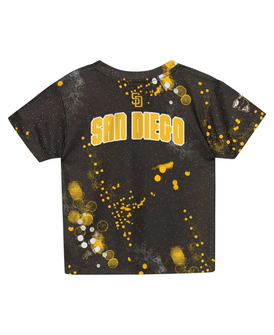 Комплект из футболки и шорт San Diego Padres Pinch Hitter Outerstuff, Brown — фото 4
