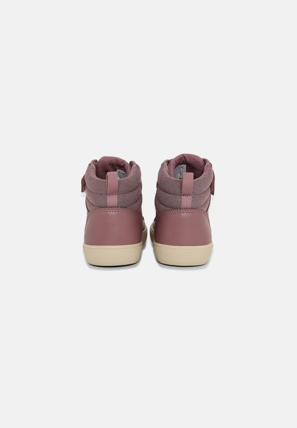 Гисли - высокие кроссовки Geox, Dark Rose/Platinum — фото 3