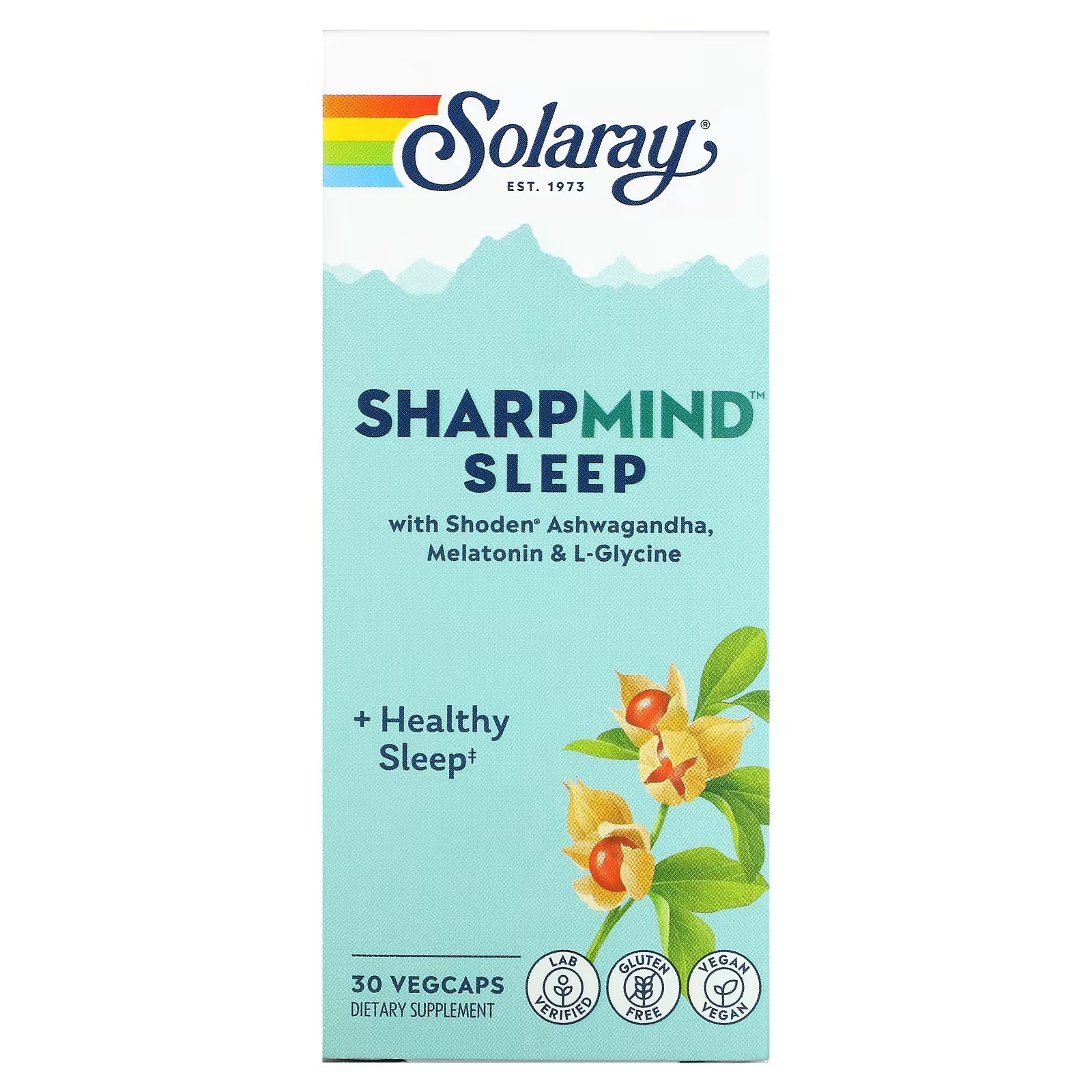 Пищевая Добавка Solaray SharpMind Sleep, 30 растительных капсул - фото