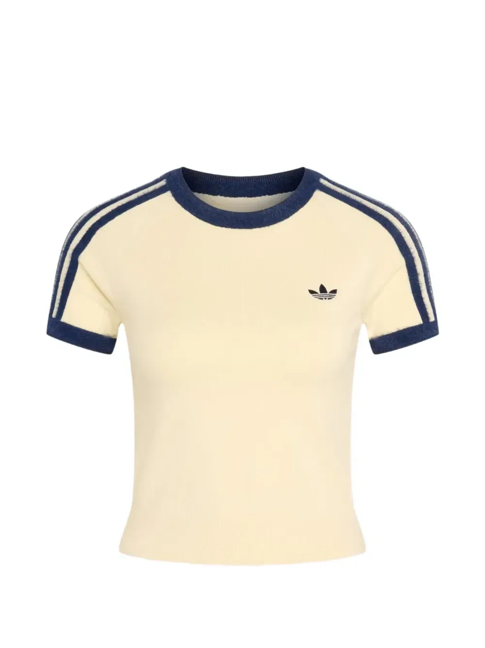 Вязаная футболка Adidas, бежевый