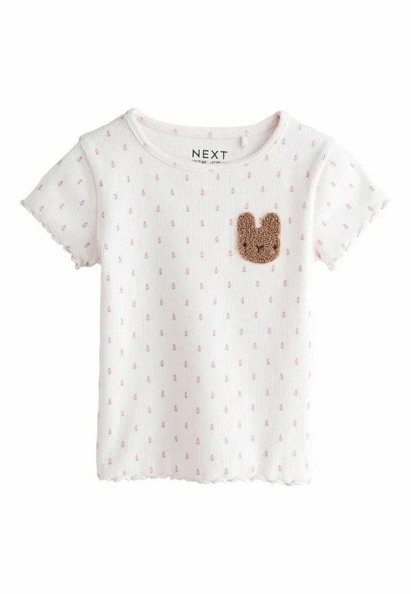 Комплект футболок с цветочным принтом Print T-shirt Next, pink, розовый — фото 2