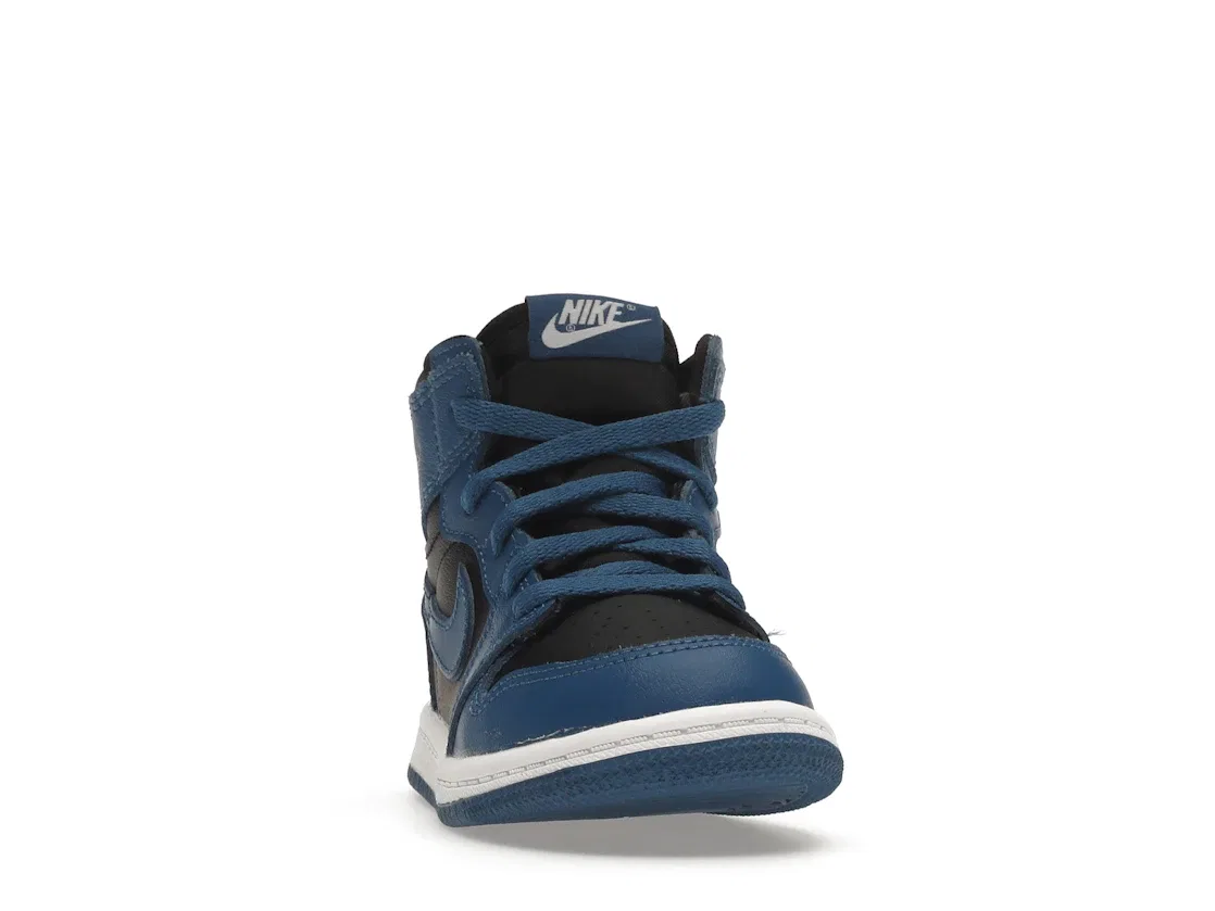 Детские кроссовки Lifestyle с высоким верхом Jordan 1 Retro High OG, Dark Marina Blue/Black-White — фото 2