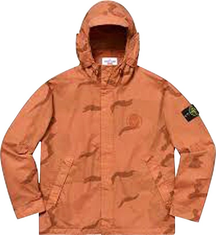 

Куртка Supreme Stone Island Riot Mask Camo Jacket 'Coral', оранжевый
